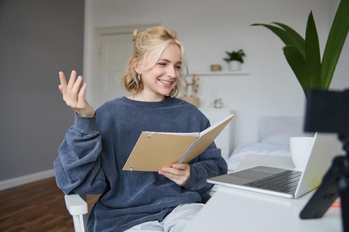 Business owner reviewing automated financial reports on tablet, showing streamlined workflow and improved efficiency